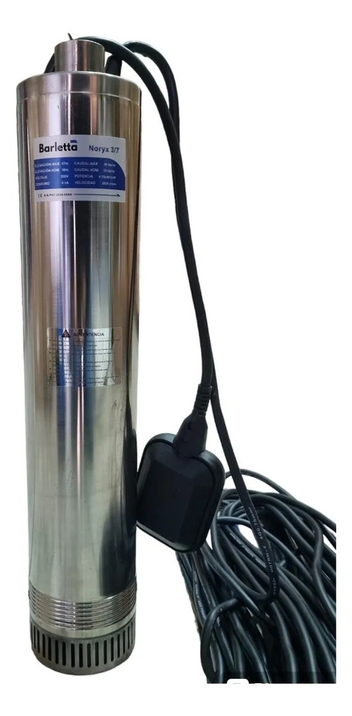 Bomba Sumergible Noria Noryx 3-7 1hp 220vBarletta